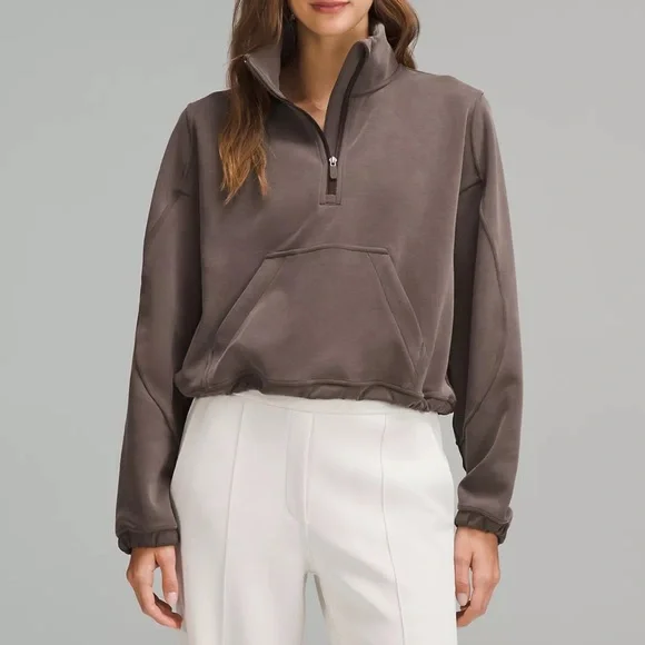 NWT Lululemon Brushed Softstreme Half Zip Size 2 - Picture 5 of 7